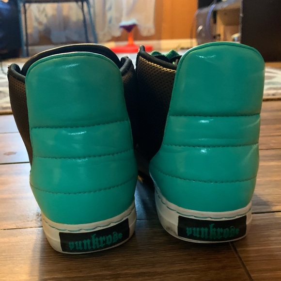 Punkrose High Top - Women’s - Black & Teal (6) - Picture 4 of 4